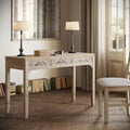 Jofran,Gramercy Mid-Century Modern Chevron Three Drawer USB Charging Desk