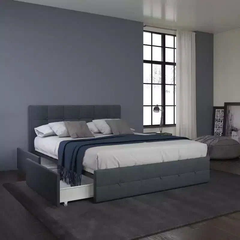 DHP Rose Upholstered Bed with Storage