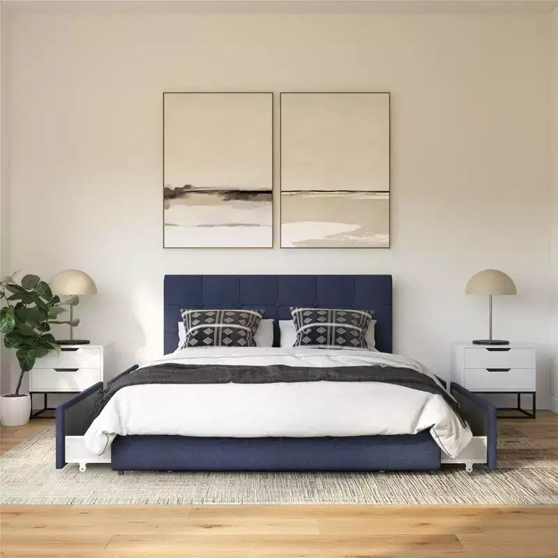 DHP Rose Upholstered Bed with Storage