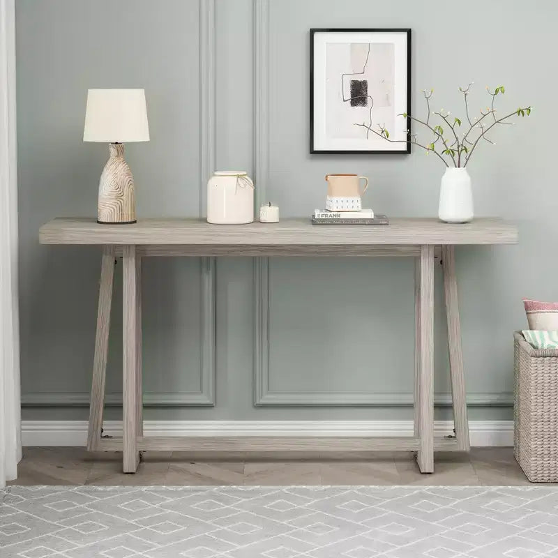 Modern Console Table for Entryway, Living Room, and Patio, Sleek Rectangular Hallway Sofa Table with Sturdy Wood Frame - ModernLuxe