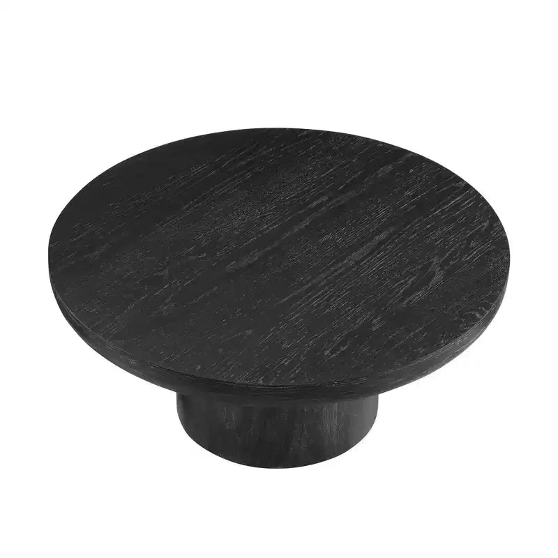 GDFStudio Gwendolyn Modern Wood 35.98 Round Pedestal Coffee Table