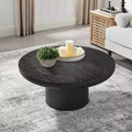GDFStudio Gwendolyn Modern Wood 35.98 Round Pedestal Coffee Table