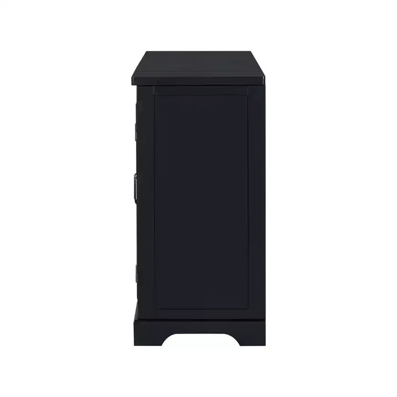 American Country Style Wooden Buffet Sideboard with Pine Legs & Metal Handles, Storage Cabinet with Unique Design for Living Room - ModernLuxe