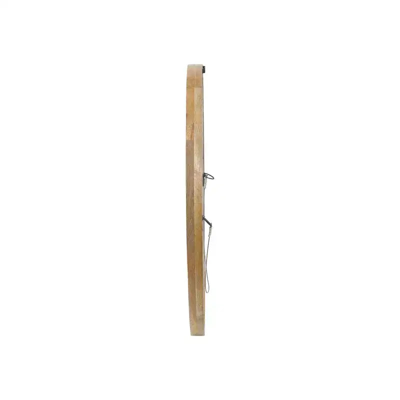 Christopher Knight Home Cheval Modern Handmade Mango Wood Round Wall Mirror, Brown