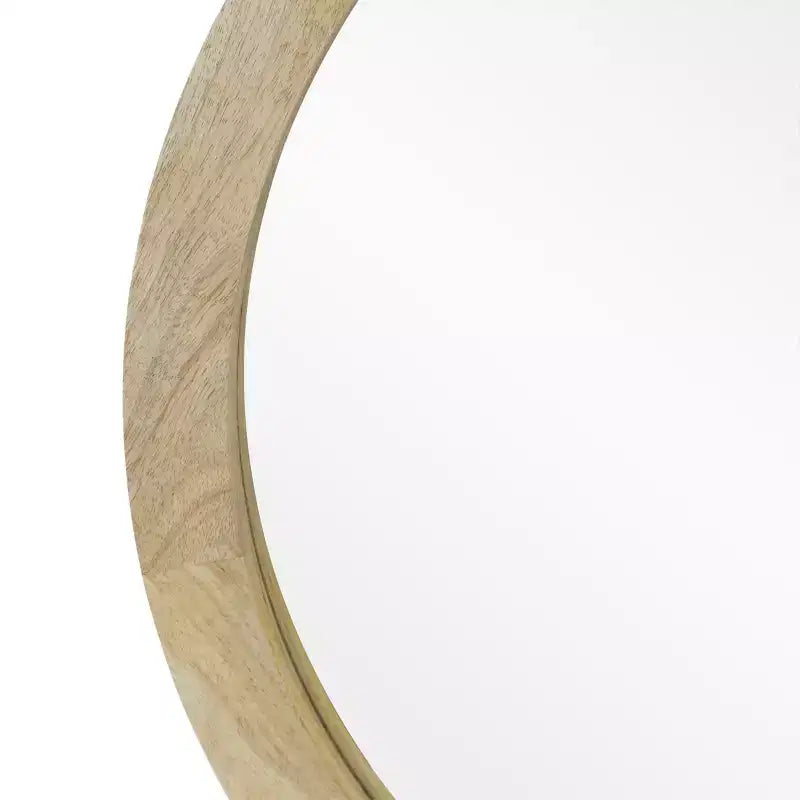 Christopher Knight Home Cheval Modern Handmade Mango Wood Round Wall Mirror, Brown