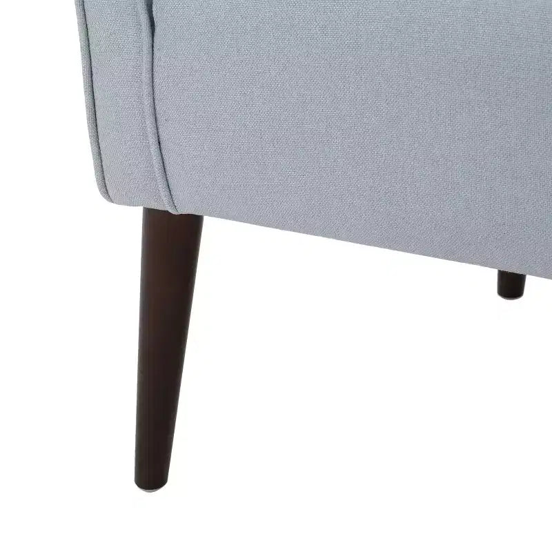 Okak Fabric Accent Chair Button-Tufted Barrel Chair with Upholstered Elegant Club Chair with Birch Wood Legs for Living Room Bedroom