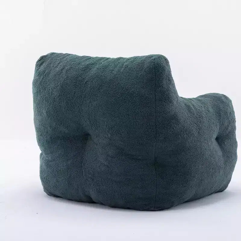 Vatros Teddy Fabric Tufted Foam Bean Bag Chair With Teddy Fabric