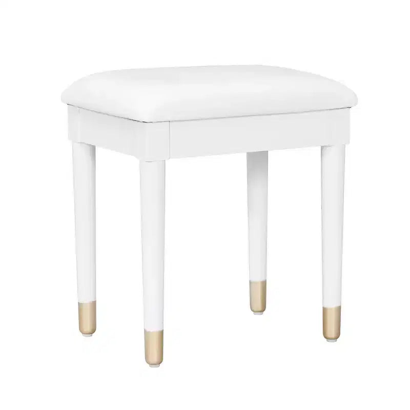 Whisen Elegant Vanity Makeup Table & Chair Set, Modern Dressing Table with Organizer, Writing Desk