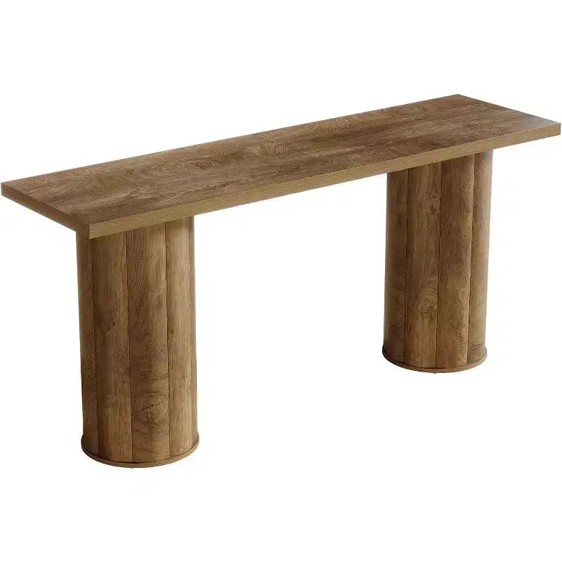 Lantine Bar Table, 70.86 Industrial Counter Height Pub Table, Rectangle Wood Home Bar Unit for Kitchen Dining Room, Living Room, Home Bar