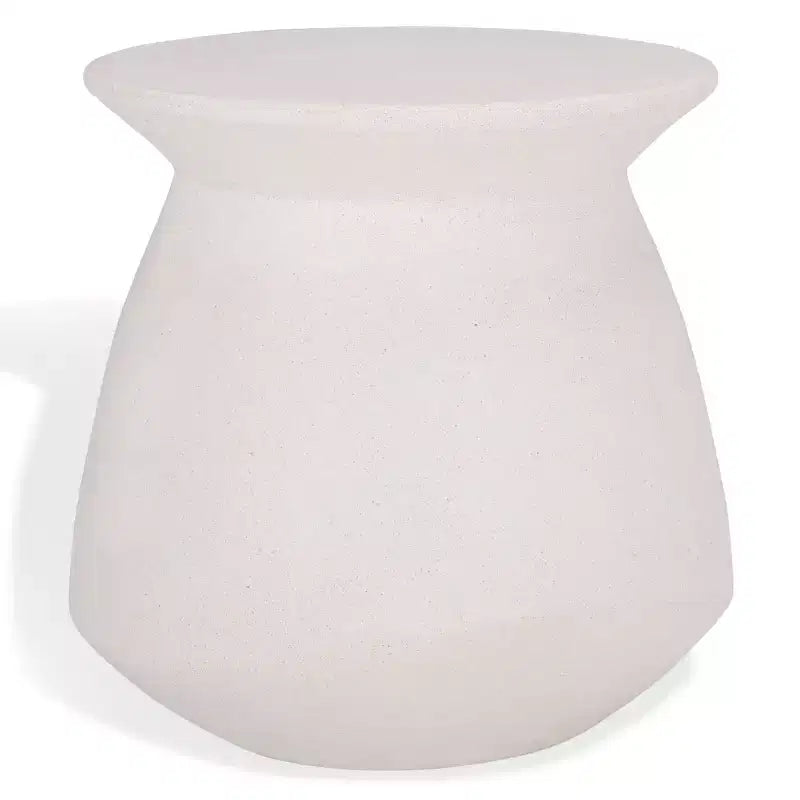Flanagan Round Accent Table - Indoor/Outdoor - SFV2606 - Ivory - Safavieh Couture