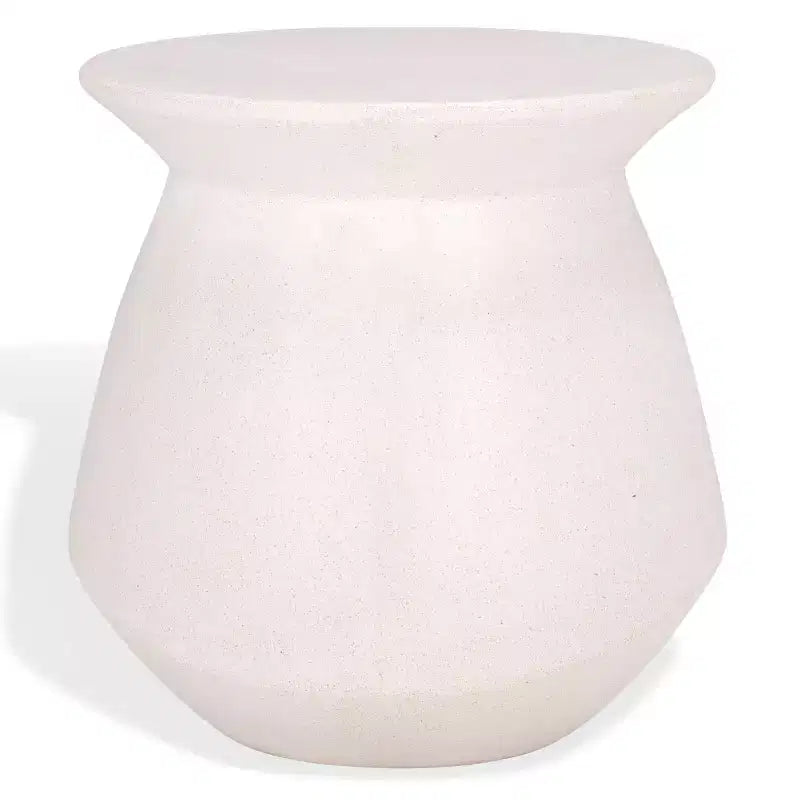 Flanagan Round Accent Table - Indoor/Outdoor - SFV2606 - Ivory - Safavieh Couture