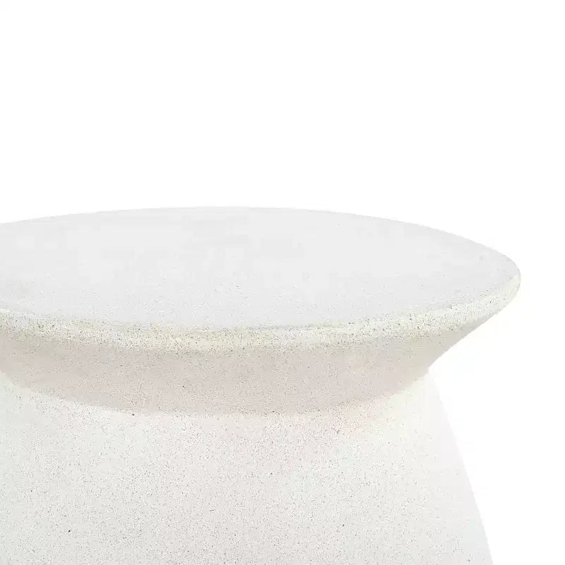Flanagan Round Accent Table - Indoor/Outdoor - SFV2606 - Ivory - Safavieh Couture