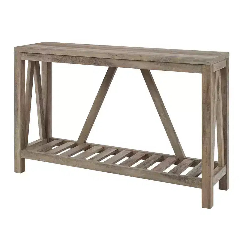 Modern A-Frame Farmhouse Entryway Console Table