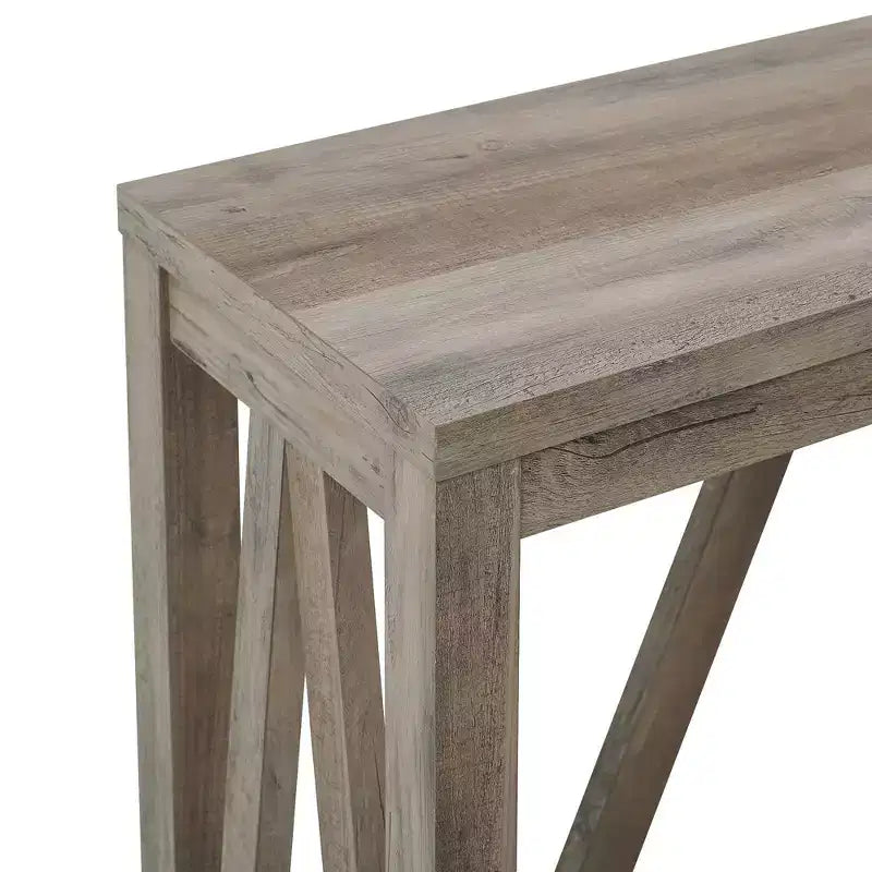 Modern A-Frame Farmhouse Entryway Console Table