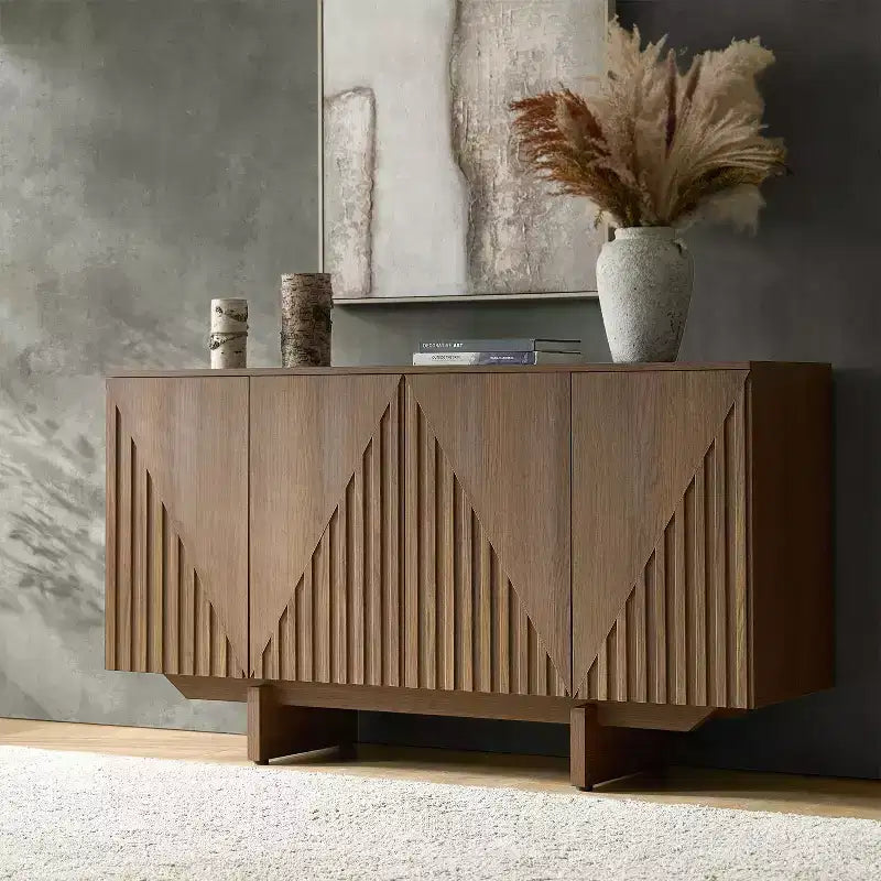 Hern 58 Wide 4 door Sideboard|HULALA HOME-BLACK
