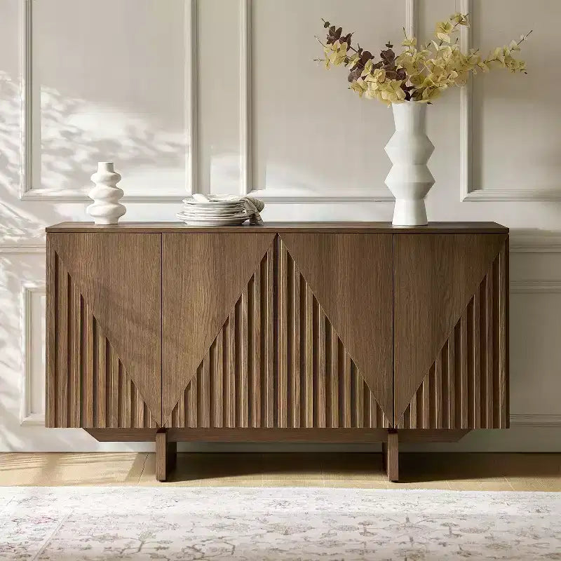 Hern 58 Wide 4 door Sideboard|HULALA HOME-BLACK