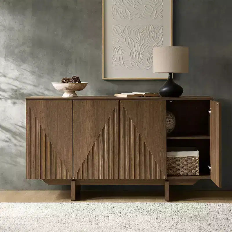 Hern 58 Wide 4 door Sideboard|HULALA HOME-BLACK