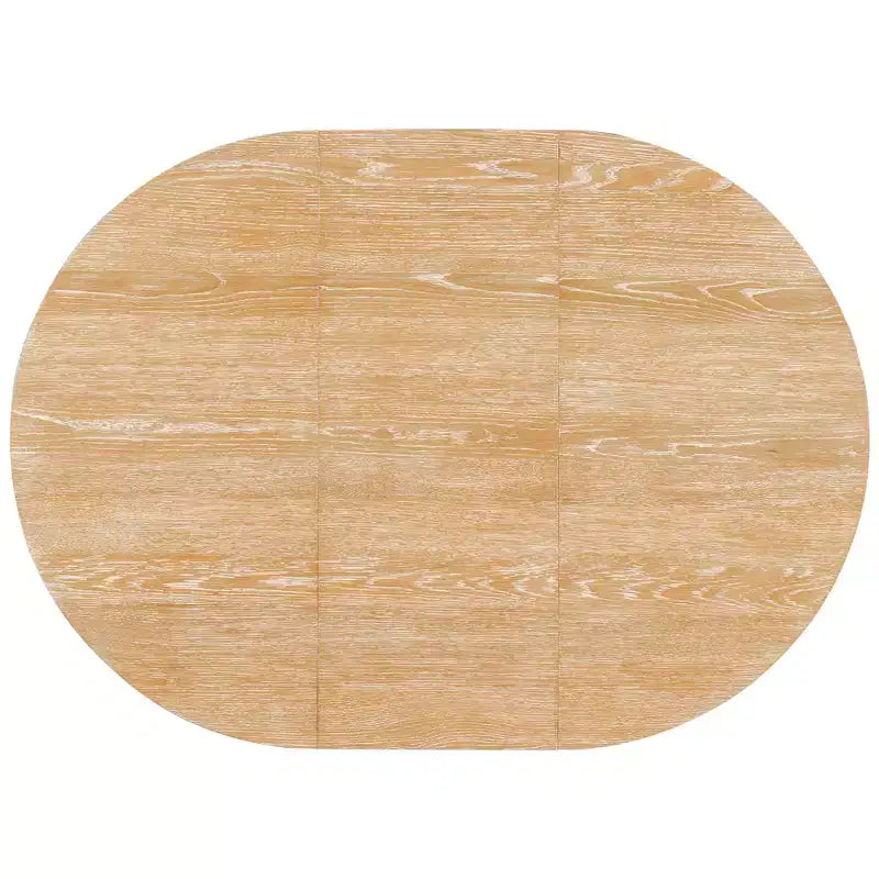 GDFStudio Lucien Extendable Dining Table with Removable Leaf and Criss Cross Rubberwood Legs
