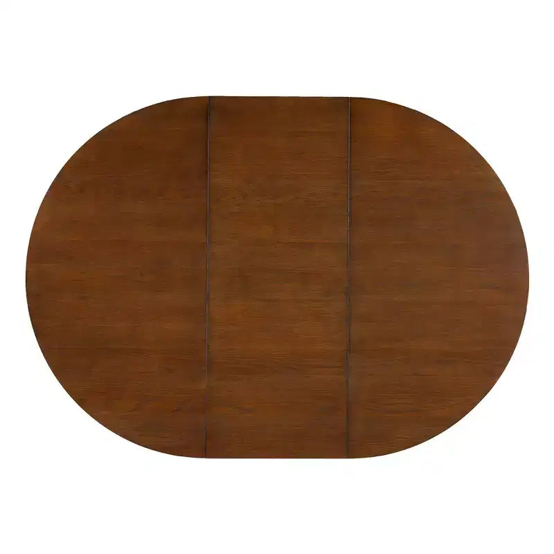 GDFStudio Lucien Extendable Dining Table with Removable Leaf and Criss Cross Rubberwood Legs
