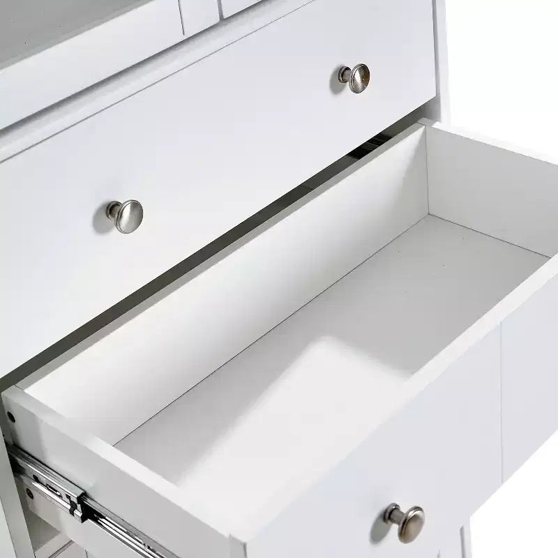 67 inch Tall Kitchen Pantry Cabinet with Doors, Drawers, and Adjustable Shelves